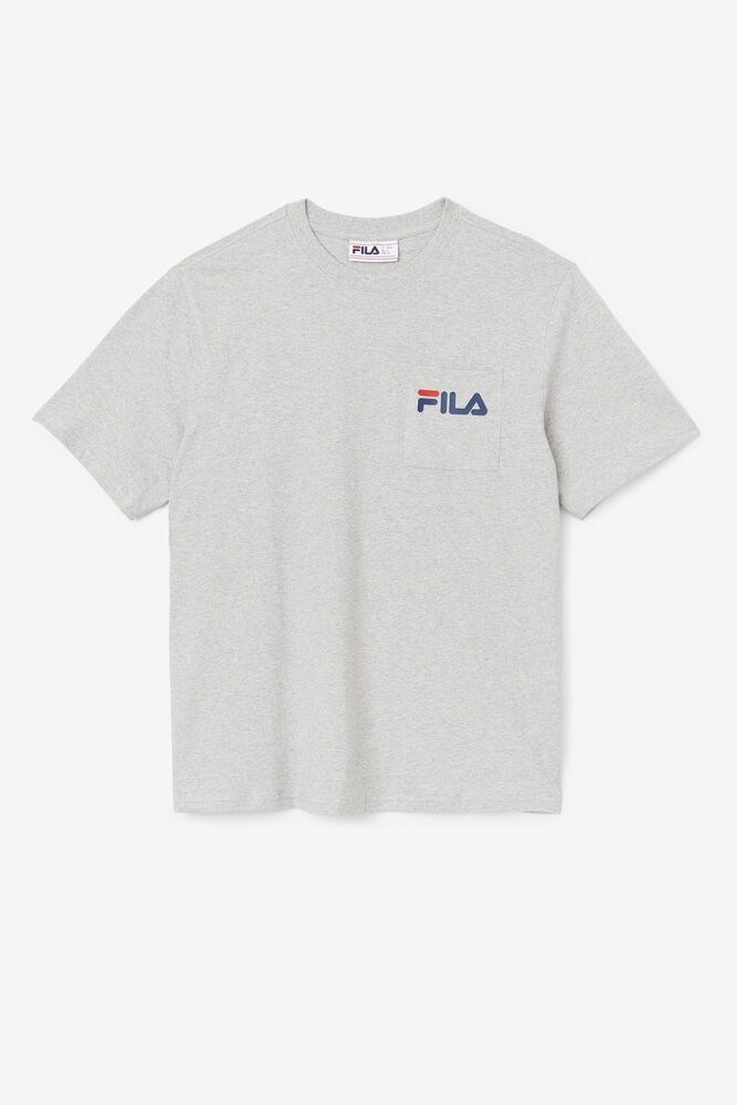 Fila Tričko Panske Curtis Pocket Siva - LDGAS3584